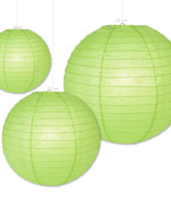 lampion groen - papieren lampion verkrijgbaar in 3 formaten