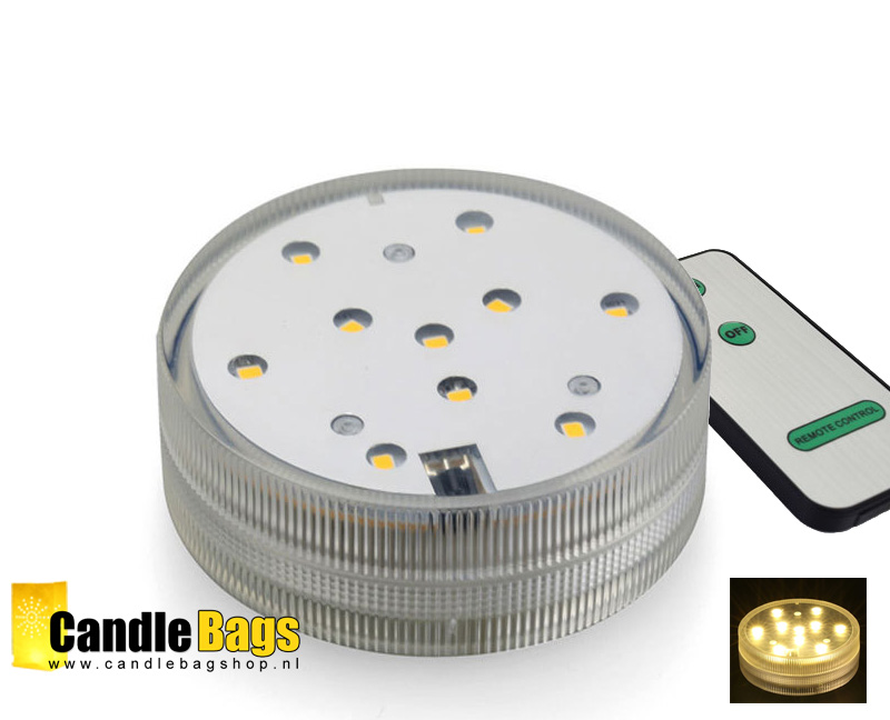 Ochtend Indirect de eerste LED BASE warm wit met afstandsbediening - waterdicht , warm witte kleur