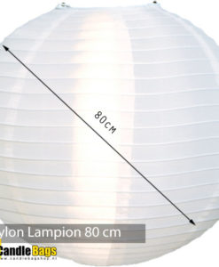 nylon lampion 80cm wit