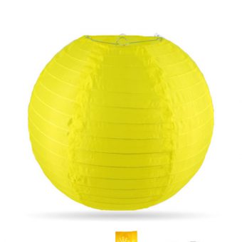 gele nylon lampion 35cm