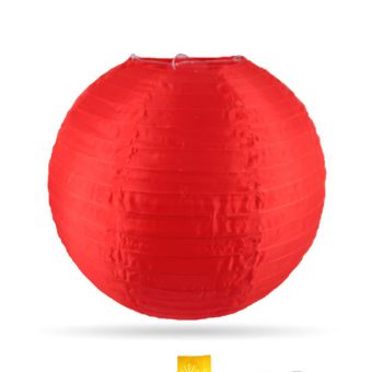 rode nylon lampion van 35cm