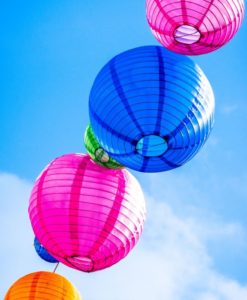 nylon lampionnen voor buiten 20cm-25cm-35cm-5