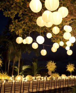 nylon lampionnen decoratie tafel