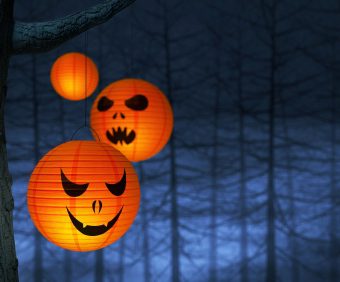 oranje lampionnen halloween