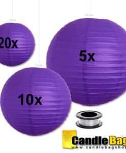 paarse lampionnen voordeelpakket