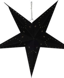 papieren kerst ster met verlichting op batterij2