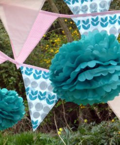 Alternative view of Pompon aqua blauw 20 cm