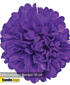 paarse pompon 35cm