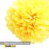 pompom 50 cm geel