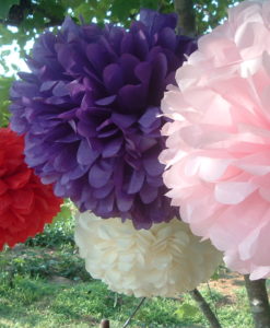 Alternative view of Pompon paars 35 cm