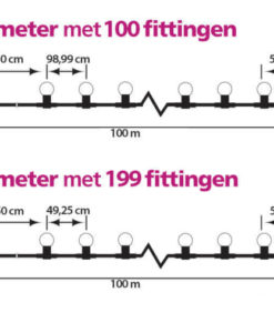 prikkabel van 100 meter