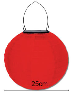 rode lampion op zonne-energie, rode solar lampionnen voor buiten