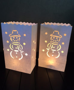 candle bag met sneeuwpop midi