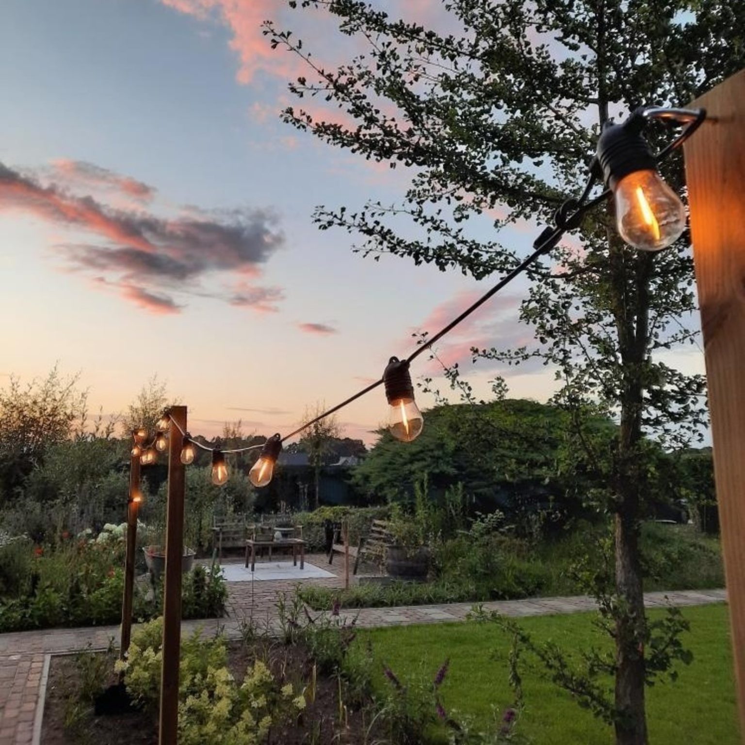 solar lichtsnoer op zonneenergie voor buiten 8 meter 12 lampen