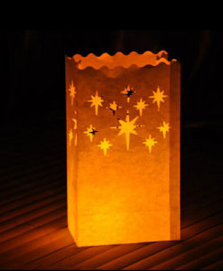 mooie candlebag met sterrenmotief