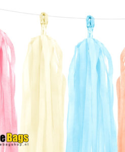 zachte pastel tinten tassel slinger