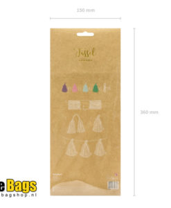 tassel slinger verpakking achterzijde