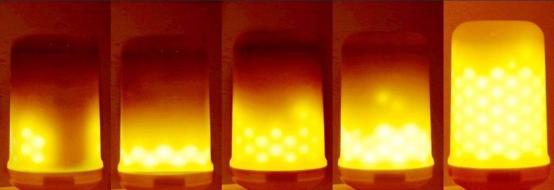 vuurlamp de lamp met vuursimulatie