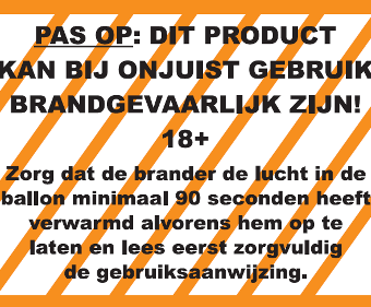 waarschuwingstekst wensballon