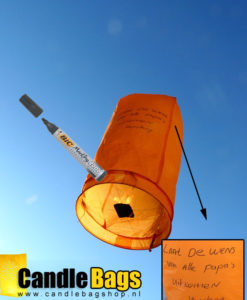 wensballon voorzien van wens