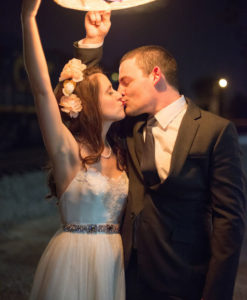 wensballonnen oplaten tijdens het huwelijk