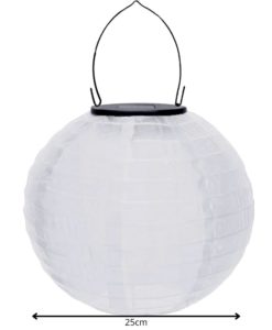 Alternative view of Witte Solar Lampion voor buiten op zonne-energie
