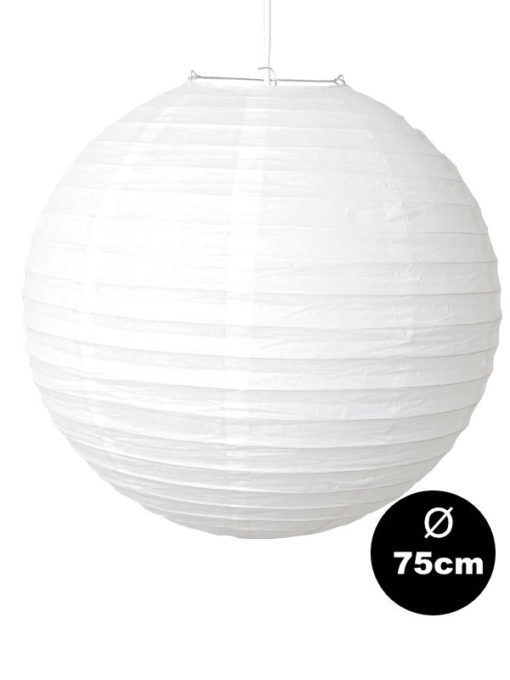witte lampion van 75cm een echte enorme witte lampion van topkwaliteit