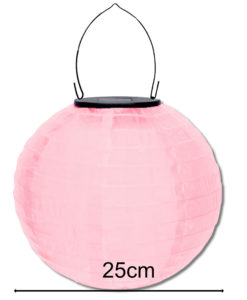 Alternative view of Roze Lampion voor buiten op zonne-energie