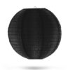 zwarte nylon lampion 35cm